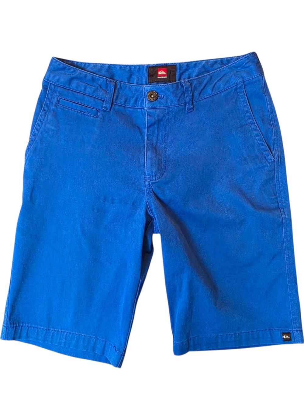 Quiksilver Woman's Shorts 26 Blue Stretch Chino Shorts Beach Outdoor Nature